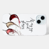 Lustiger Weintrinker-Handyhülle Case-Mate iPhone Hülle (Rückseite (Horizontal))