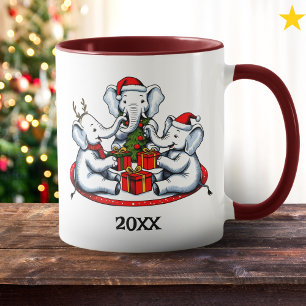 Lustiger Weiße-Elefanten-Geschenkaustausch-Witz Tasse