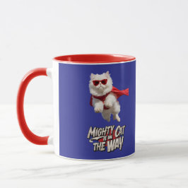 Lustiger Weißer Perserkatze Becher Tasse