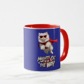 Lustiger Weißer Perserkatze Becher Tasse (VorderseiteRechts)