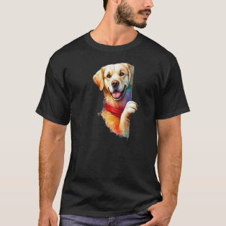 Lustiger Welpe: Golden Joy/Color Splash Retriever T-Shirt