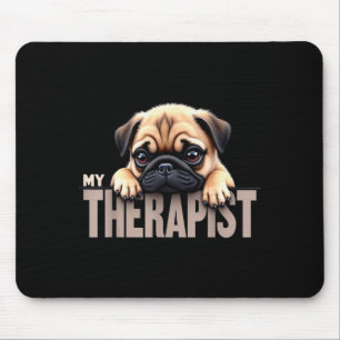 Lustiger Welpe Mein Therast Pug Hund Mousepad