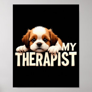 Lustiger Welpe Mein Therast Shih Tzu Hund  Poster