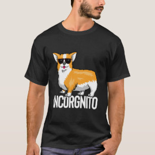 Lustiger Welsh Corgi Hund Inkognito T-Shirt
