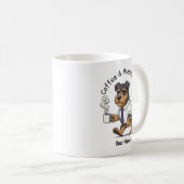 Lustiger Welsh Terrier Hund Geschäftsanzug Kaffee Kaffeetasse (VorderseiteRechts)