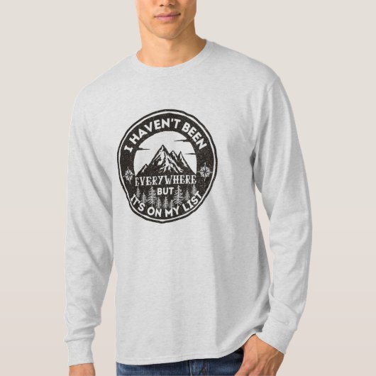 lustiger Weltreisender, den ich nicht überall war T-Shirt (Vorderseite)