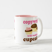 Lustiger Werbetexter Zweifarbige Tasse (VorderseiteRechts)