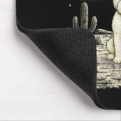 Lustiger West Highland White Terrier Cowboy Wester Mousepad (Ecke)