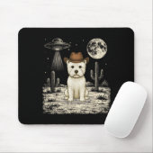 Lustiger West Highland White Terrier Cowboy Wester Mousepad (Mit Mouse)