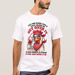 Lustiger Western-Hühner-Humor T-Shirt