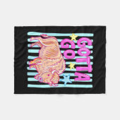 Lustiger westlicher Bison muss zum Büffel-Rodeo-So Fleecedecke (Vorderseite (Horizontal))