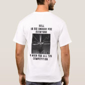 Lustiger Wettbewerb T-Shirt (Rückseite)