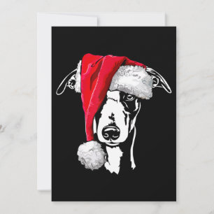Lustiger Whippet-Santa-Weihnachtshund-Mama-Geschen Feiertagskarte