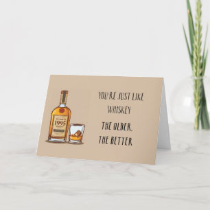 Lustiger Whiskey 30. Geburtstagskarte Dankeskarte