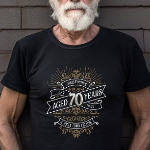 Lustiger Whiskey-70. Geburtstag für Männer T-Shirt