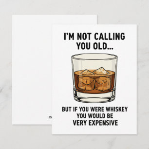 Lustiger Whiskey-Geburtstagskarte für einen Vater, Feiertagskarte