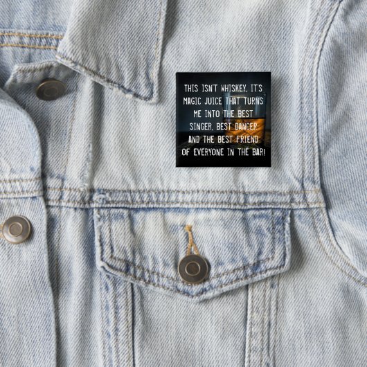 Lustiger Whisky-Trinker-Slogan Button (Beispiel)