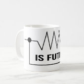Lustiger "Widerstand ist vergebliche" elektrische Kaffeetasse (Vorderseite Links)