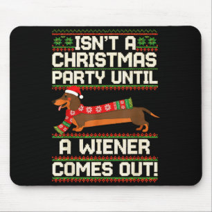 Lustiger Wiener Hund Weihnachten Dachshund Feierta Mousepad