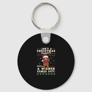 Lustiger Wiener Hund Weihnachten Dachshund Feierta Schlüsselanhänger