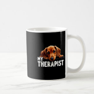 Lustiger Wiener Welpe Mein Therast-Dachshund-Hund  Kaffeetasse