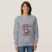 Lustiger Wikinger/Norwegischer Gnom, "Ich bin teil Sweatshirt (Vorne ganz)