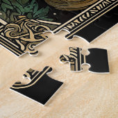 Lustiger Wikinger Weihnachtsmann Valhalla Weihnach Puzzle (Seite)