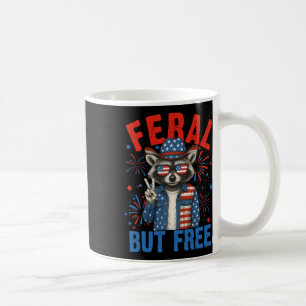 Lustiger Wilder Aber Freier USA-Waschbär 4. Juli M Kaffeetasse