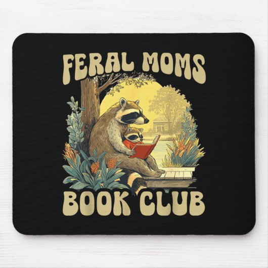 Lustiger wilder Mütter Buchclub  Mousepad (Vorne)