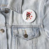 Lustiger Wilder Waschbär Valentinstag Sarkastische Button (Beispiel)