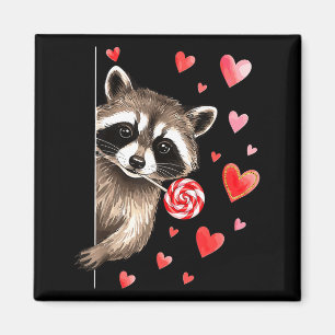Lustiger Wilder Waschbär Valentinstag Sarkastische Magnet