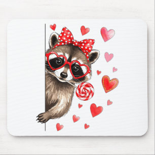 Lustiger Wilder Waschbär Valentinstag Sarkastische Mousepad