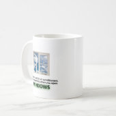Lustiger Windows-Witz - GeekShirts Kaffeetasse (Vorderseite Links)