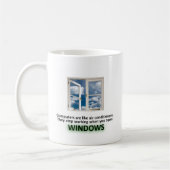 Lustiger Windows-Witz - GeekShirts Kaffeetasse (Links)
