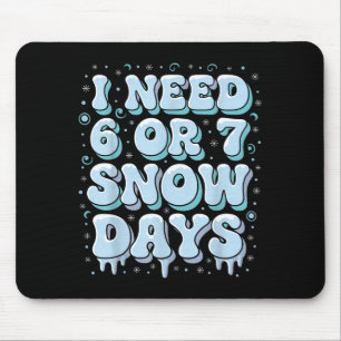 Lustiger Winter Spruch Lehrer Schüler 6 Oder 7 Ich Mousepad