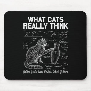 Lustiger Wissenschaftskatze Physiklehrer Was Katze Mousepad