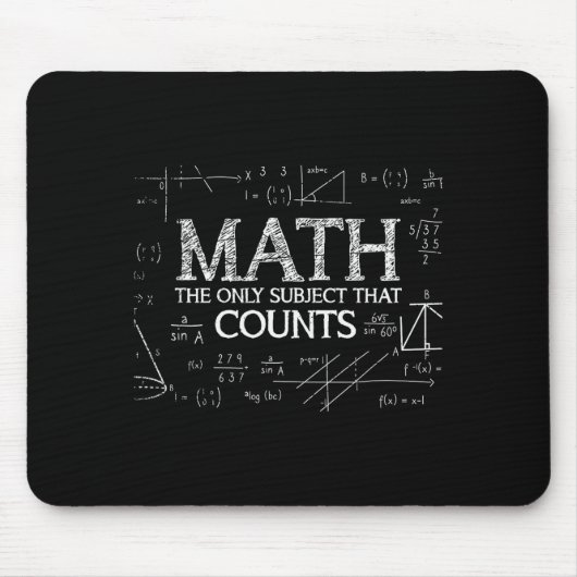 Lustiger Wissenschaftsnerd Mathe Das Einzige Fach Mousepad (Vorne)