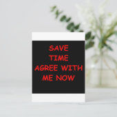 lustiger Witz für dich Postkarte (Stehend Vorderseite)