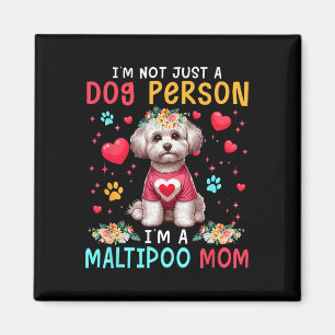 Lustiger Witz Ich bin eine Maltipoo-Mutter Florale Magnet
