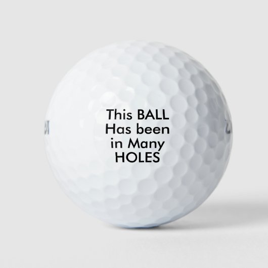 Lustiger Witzgolfspieler Golfball (Vorderseite)