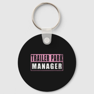 Lustiger Wohnwagenpark-Manager Schlüsselanhänger