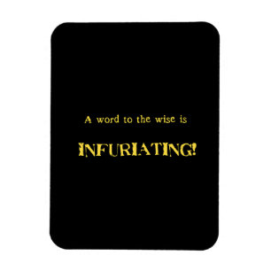 Lustiger 'Wort zum Weisen' Humor Magnet