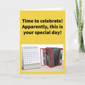 Lustiger Wortwitz Akkordeon Zu meinem Kalender All Karte