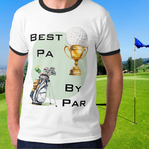 Lustiger Wortwitz Golf-Vater Vatertag Bester Papa T-Shirt