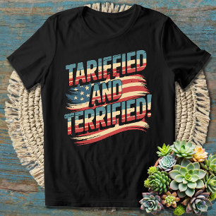 Lustiger Wortwitz Tariffiert und Terrorisiert Hila T-Shirt