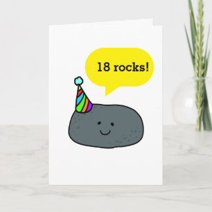 Lustiger Wortwitz zum 18. Geburtstag für ihn oder Karte
