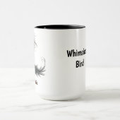 Lustiger wunderlicher Vogel Tasse (Zentrum)