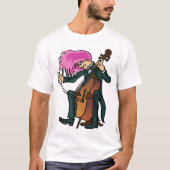 Lustiger wütender Cellistcello-T - Shirt (Vorderseite)