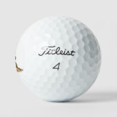 Lustiger wütender Gopher Golfball (Logo)