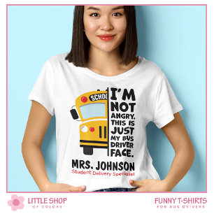 Lustiger wütender Grundschulbusfahrer T-Shirt